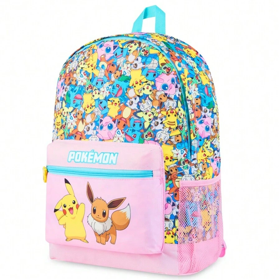 pokemon Backpacks Rucksack Pikachu Primary School Bags Sports Travel Holiday Gift - Multicolor - View 1