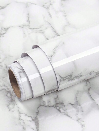 1 Roll Modern Marble Wallpaper Peel And Stick Countertops For Kitchen Vinyl Wrap Waterproof Countertop Contact Paper For Desk Cover Dresser Top Counter Top Covering Table Sticker, Renovation Stickers Peel Wall Panels, Wall Paper, Wallpapers, Spring Decoration Items Refresh Your Home, Festival Decoration Stickers Gifts Birthday Graduation