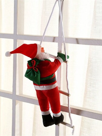 1PC Christmas Pendant Window Climb Santa Decorations Santa Climbing Ladder Festive Santa Claus Pendant Santa Claus Climbing Ladder Decoration Party Christmas Festive Supermarket Santa Claus Decoration Santa Claus Climbing Ladder Decoration