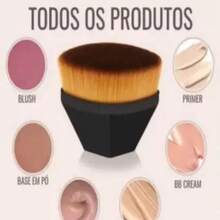 High Density Foundation Brush Makeup Without Risk Hexagonal Magic Brush - 黑色 - 查看 4