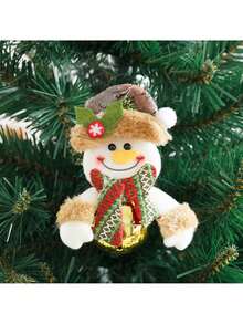 1 Búp bê nhồi bông có chuông trang trí Giáng sinh, tăng thêm không khí ngày lễ cho gia đình, cây thông Noel, lễ Tạ ơn, tiệc tùng, trang trí sân vườn - Nhiều màu - Xem 6