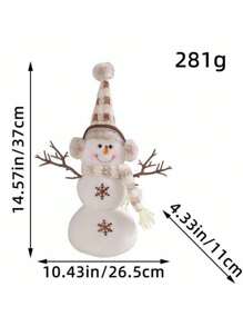 1个/2个，可爱雪人装饰品，适合窗户、桌面装饰和节日场景布置，是生日、家居装饰、圣诞节装饰、房间装饰、冬季圣诞节装饰、家居圣诞礼物、圣诞装饰品等的理想之选。 - 彩色 - 查看 6