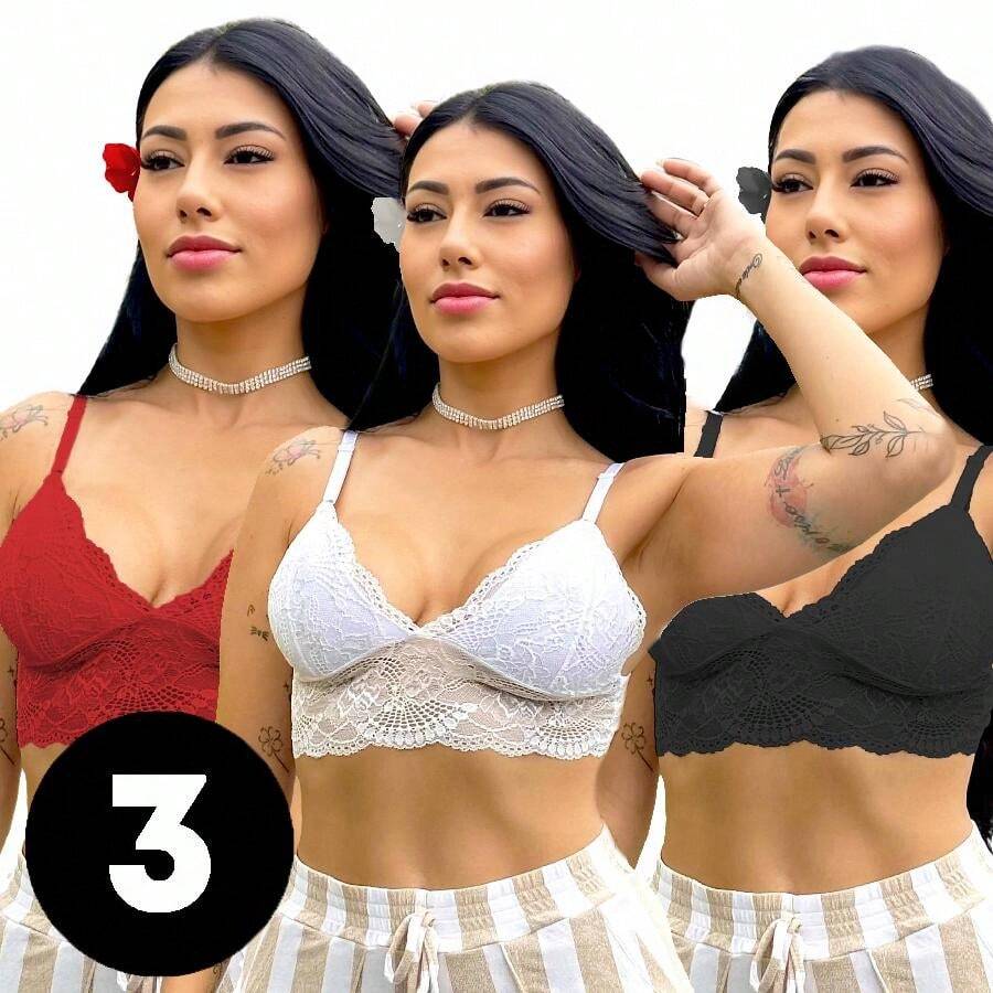 Kit 3 Cropped Top Ana Black/Red/White TFCR47 - Nhiều màu - Xem 1