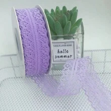 1PC 22M Lace Trim Ribbon Cream White 1.2 Inch Wide Vintage Pattern Roll Ribbons 25 Yards For Gift Wrapping Valentine's Day Floral DIY Crafts Sewing Bridal Wedding Birthday Party Decorations,Christmas