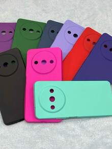 2 In 1 Kit Velvet Colorful Case Cover + Ceramic Film For Moto E14/E13/E22/E20/E40/E32 - Màu xanh lá cây đậm - Xem 5
