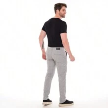 Men's Tailored Trousers In Sport Fine Twill - 燧石 - 查看 6