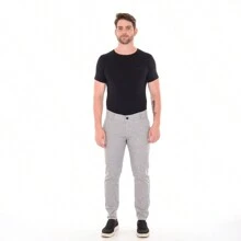 Men's Tailored Trousers In Sport Fine Twill - 燧石 - 查看 1