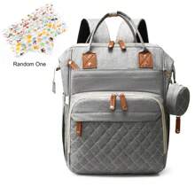 Ba Lô Túi Đựng Tã, Túi Đựng Đồ Cho Bé, Túi Tã Bé Gái Bé Trai Cho Bố, Mẹ Có Miếng Lót, 16 Túi, Hộp Đựng Núm Vú Giả, Túi Tã Lớn Unisex Cho Du Lịch - Nhiều màu - Xem 13