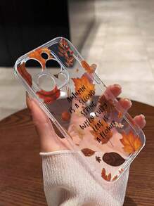 Flower & Leaf Pattern Colorful Painted Hollow Slim Shockproof Protective Phone Case Compatible With IPhone 15/XR/7/8, IPhone 15 Pro Max/12 Pro Max/13 Pro Max/14 Pro Max, 13/14/11/12/P14, P11 Soft Case, P12 Anti-Drop, XS.XR/78P.78GES2, A13 4G A22 A21S A51 4G A52 S22 Ultra A33 5G, Redmi 10, Redmi Note 11 4G, Redmi 11 Lite, A53 TPU A14/A23/S23 Ultra S24, A14 A15 S23 A73 A15, Samsung, Redmi