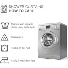 Juego de cortina de ducha con diseño de vaca de las tierras altas y flores en estilo granja, divertido, de 1/4 piezas, con cortina de ducha y alfombras de poliéster resistente al agua y lavable a máquina para decoración de baño o ducha, con 12 ganchos, alfombra antideslizante en forma de U para tapa de inodoro y accesorios de decoración de baño de otoño para volver al colegio - Gris - Ver 11