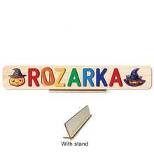 Halloween Puzzle,Wooden Puzzles For Toddlers 1-3,Montessori Toddler Toys,Baby Name Puzzle,Halloween Gifts,Wooden Alphabet Puzzle,Personalized Name Puzzle,Halloween Wooden Puzzles For Toddler,3D Alphabet Jigsaw Toy,Early Learning Toys For Baby Boy Or Baby Girl,Dustomized Wooden Puzzle Toy,Wooden Puzzle,Personalized Gifts,First 1st Brirthday Gifts,Birthday Gift,Anniversary Gift,Building BloDks Gift Set(With Stand) - With Stand - View 21
