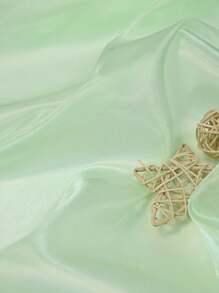 1 件透明欧根纱面料，发光薄纱面料，适用于 DIY 裙子、围巾、花卉包装、新娘时尚工艺品装饰 - 彩色 - 查看 42