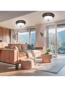 Lámpara De Techo, Luz Ideal, Plafón P-26 Choco. - Marrón Chocolate - Ver 4