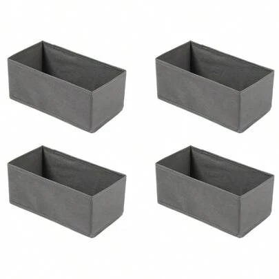 Foldable Fabric Storage Boxes - Wardrobe Or Dresser Drawer Organizers - Fabric Dividers For Clothes, Lingerie, Bras, Socks, Underwear And More  Halloween Decor,Room Decor,Christmas Decorations, Halloween, Halloween Decorations,Christmas, Halloween Decor,Christmas Decor,Fall Decor,Christmas Decor,Storage,Organizer