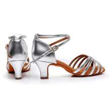 Zapatos de baile latino para mujer, zapatos de baile profesionales, zapatos de baile de salón, fiesta, salsa, práctica de baile, zapatos de rendimiento, tacón de 5/7 cm, 34-41 UE.