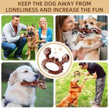 1pc Beef Flavored Dog Chew Toy, Tough Virtually Indestructible Dog Bone Toy For Medium/Large Breed Dogs, Helps Clean Teeth & Training