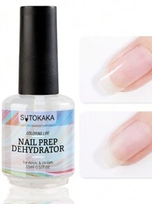 3pcs Nail Care Set - 15ml Nail Prep Dehydrator, 15ml Acid Free Nail Primer, 2fl.Oz Nail Extension Slip Solution Poly Nail Gel Polish Soak Off Nail Art Varnish Manicure Set