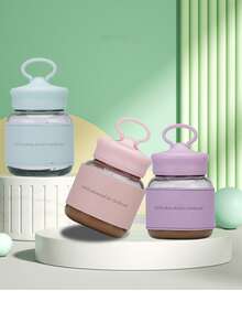 Portable Grip Mini Shaker Cup, Cute  Glass Divider Bottle, Phone Holder, Gift - Multicolor - View 6