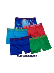 24-Piece Set Of Boys' Printed Boxers/Underpants - Sizes M, L, XL And XXL - 彩色 - 查看 5