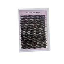 8-16mm 154 Stücke DIY Wimpernverlängerungs-Set, Einzelwimpern-Cluster D Curl mit Klebstoff, Pinzetten-Tools für Anfänger, falsche Wimpernverlängerungen