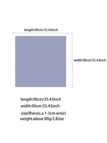 1 件女士春夏季条纹真丝围巾斜纹围巾发巾丝感百搭时尚方形围巾防晒披肩适合日常使用头巾 - 卡其色 - 查看 5