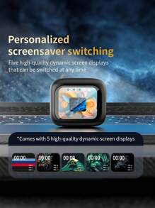 Touch Screen Earbuds, Wireless Earbuds Smart Screen, Active Noise Cancelling Earbuds, TWS Bluetooth Earbuds Sports Waterproof Headphones (Black) - 黑色 - 查看 10