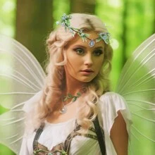 3 Pcs Fairy Rhinestone Leaf Headband Ear Cuffs Set For Brides, Wedding Headband Butterfly Ear Cuff(Color Random)Earring For Halloween Fairy Costume Crown Cosplay Accessories,Christmas - Multicolor - View 6