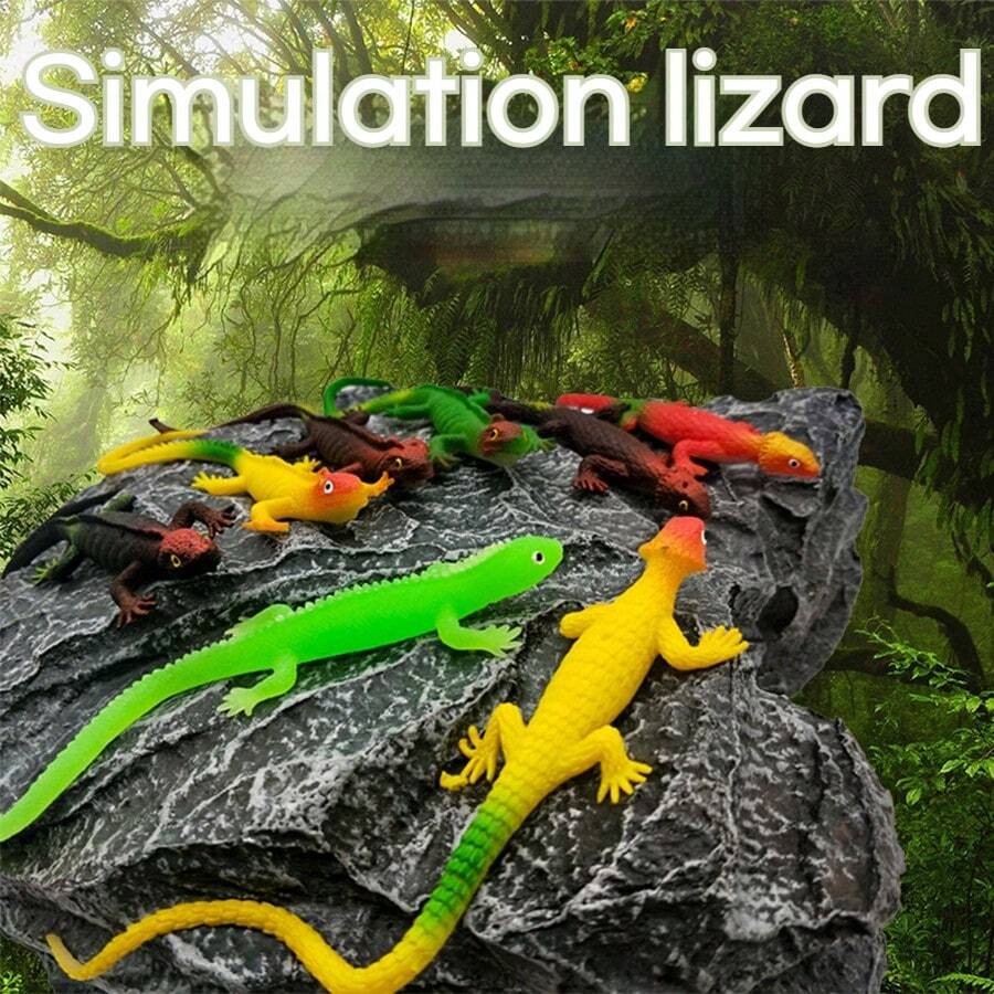 2024 New Arrival, 1pc/Set Realistic Lizard Blind Box, Random Style And Color, Surprise Inside, Lizard Figurine Model, Collector's Item, Birthday Gift, Easter Gift, Holiday Decor Model - Multicolor - View 1