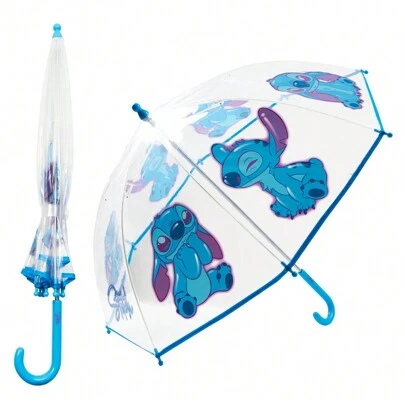 Disney Clear Dome Umbrella Folding Transparent Lightweight School Days Out
