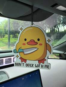 "Don't Duck With Me" Anatra Divertente & Pesce Bass da Pesca Frescante per Auto, Durata 60-90 Giorni, Senza Alcol, Resistente al Calore, Eliminatore di Odori, Aromaterapia da Appendere per Auto Casa Camera da Letto Bagno, Decorazione Auto Umoristica & da Pesca & Segnalibro - Profumo di rosa, iris e cedro - Visualizzare 8