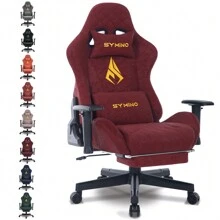 [SYMINO]Vintage PU Leather Ergonomic Gaming Chair