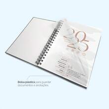 iscool Daily Planner Plus 2025 Floral Monogram Initial Letter A - 查看 4