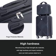 Travelhouse Travelhouse 20 Inch Carry On Luggage Set With Cosmetic Cases, Hardside Luggage 2 Piece With Spinner Wheels Suitcase Travel Suitcase Suitcases Suit Case Durable Travel Luggage