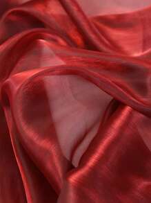 1 件透明欧根纱面料，发光薄纱面料，适用于 DIY 裙子、围巾、花卉包装、新娘时尚工艺品装饰 - 彩色 - 查看 52