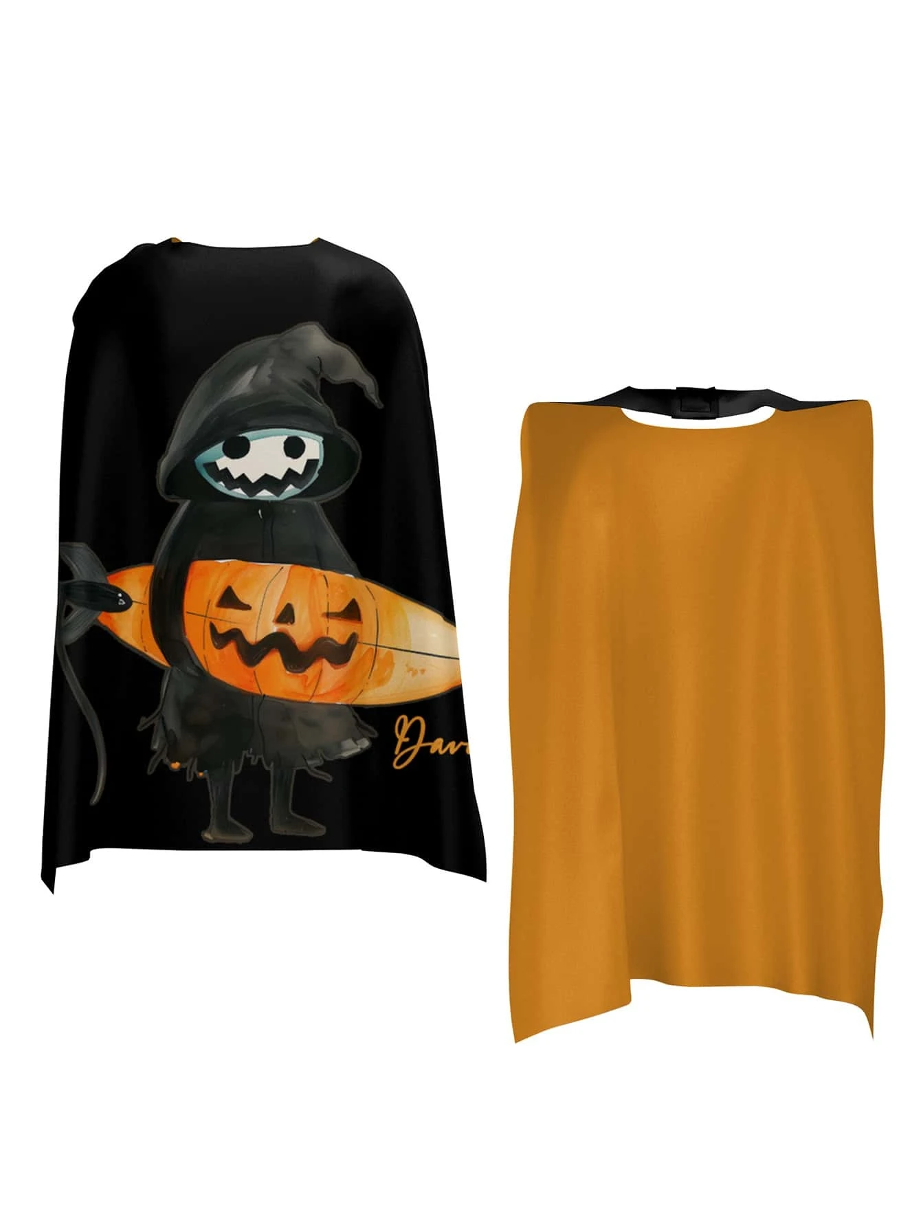 1pc Customized Kids Name Halloween Cape, Custom Name Cape, Halloween