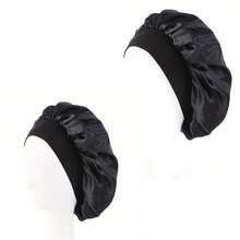 Mũ trùm đầu ngủ bằng vải satin co giãn bản rộng màu trơn, mũ ngủ ban đêm mềm mại cho phụ nữ, Ngày của cha, Ngày của mẹ, Giáng sinh, Lễ tạ ơn, Halloween, Quà tặng ngày lễ tình nhân - Nhiều màu - Xem 15