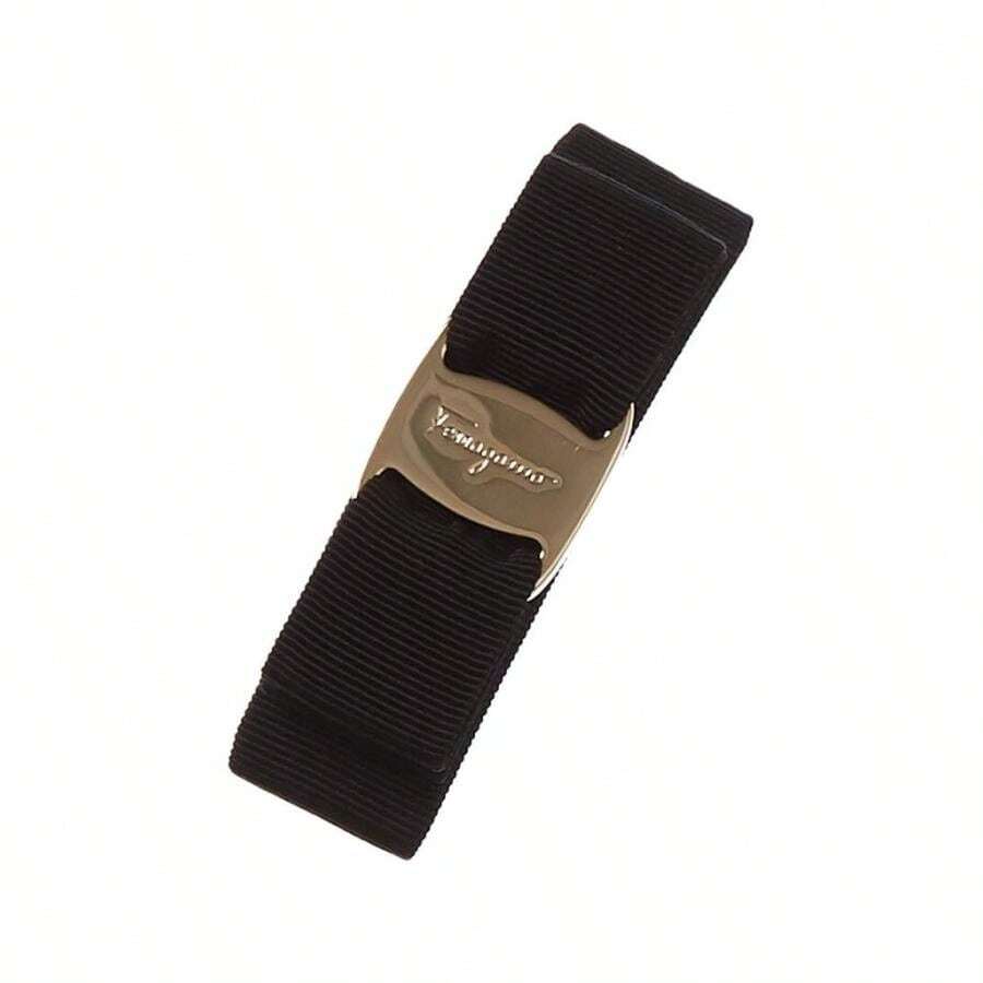 Salvatore Ferragamo Vara Bow Grosgrain Hairclip - Black - View 1