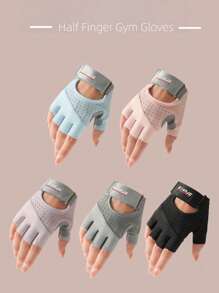 BAMANSHI 1 Pair Cycling Gloves Anti-Slip Mountain Bike Gloves For Breathable Biking Gloves Shock Absorbing MTB Bicycle Gloves Half Finger Suitable For Fitness, Yoga, Outdoor Sports Halloween