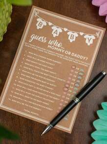 [Number Of Pieces] Pcs/Pack Baby Prediction Game Cards, Newborn Parents Advice Cards