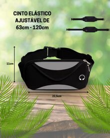 Running Waist Bag Waterproof Sports Cell Phone Holder Fitness Men Women Money Belt - 藍色 - 查看 4