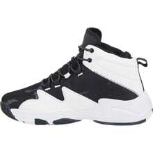 Men's Basketball Sports Boot, White/Black