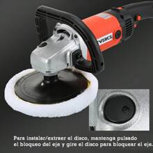 Pulidora Y Lijadora Para Autos Atverce 6 Velocidade 1400w, Alta potencia, alta velocidad, bajo nivel de ruido, duradero. Alta eficiencia y larga vida útil. Buena calidad y fácil de operar. - 32pcs - Ver 5