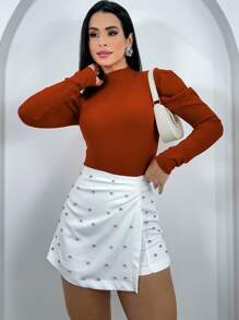 Women Bodysuits - 亮橙色 - 查看 4