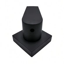 Square Finish Bathroom Tap Lever Matte Black Deca Standard 16 Luxury Grooves - Black - View 5