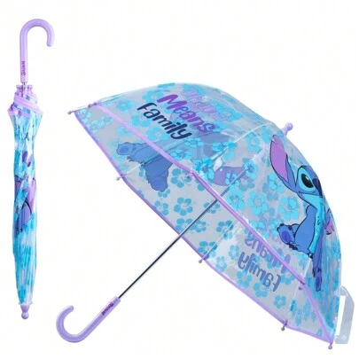 Disney Clear Dome Umbrella Folding Transparent Lightweight School Days Out