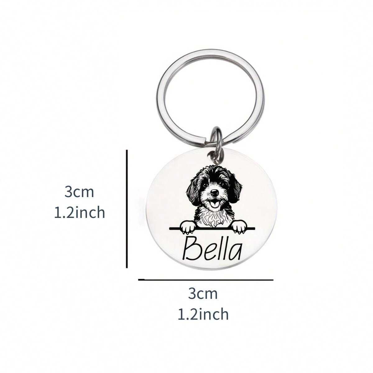 Targhetta Identificazione Per Animali In Acciaio - Incisione Personalizzata Per Cane E Gatto - Foto 4