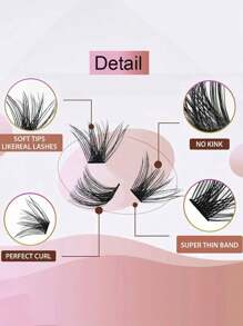 Two Boxes (120+120cluster) Of Clustered Eyelashes 8-16mm, Bundled Personal Eyelashes With Natural Appearance Extension, D-Roll Fluffy Clustered DIY Eyelashes