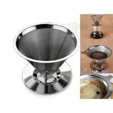 Coffee Filter Funnel 301 Stainless Steel With 304 Stainless Steel Multifunctional Thermal Insulation Does Not Rust - Nhiều màu - Xem 3