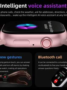Smartwatch Smart Watch HW9 PRO2 AMOLED Bluetooth Call Chat GPT Series 9 NFC - 粉色 - 查看 9