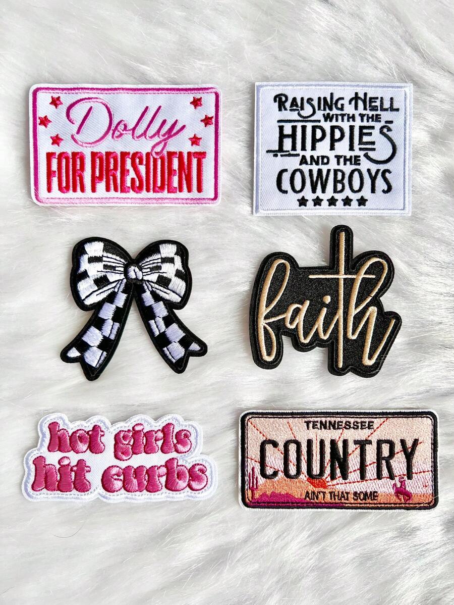 Miếng vá thêu ủi thời trang Cowboys dành cho mũ lưỡi trai - Hoàn hảo cho quần jean, áo khoác, trang trí ba lô - Nhiều màu - Xem 1